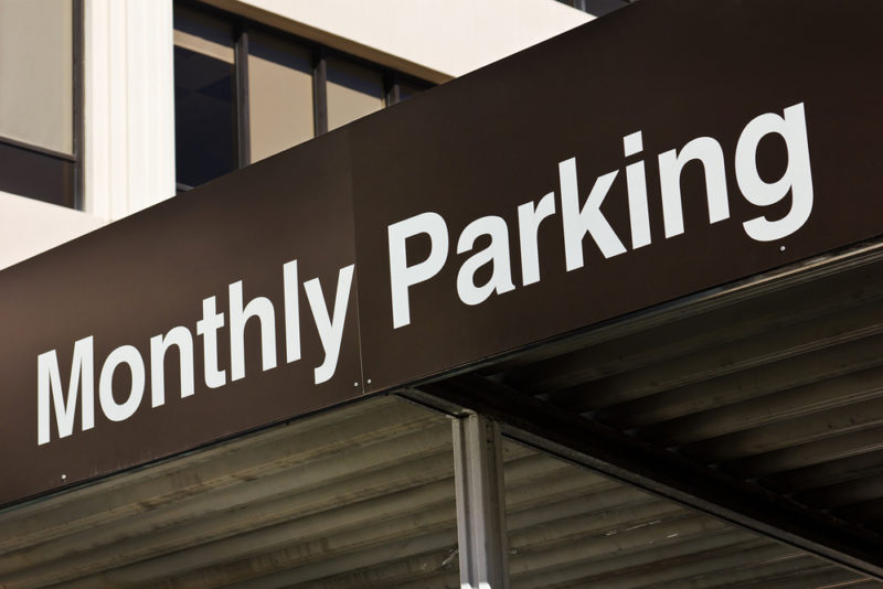 Monthly parking