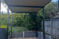 Secure undercover carport available 3.5m high