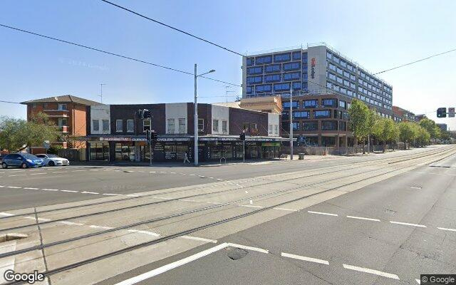 Secure parking, right by tram stop/bus stop