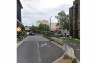 Private car park only 50 meters from Box Hill Train station