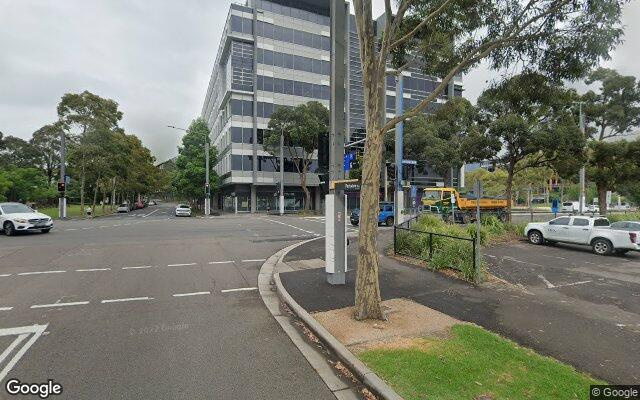Secured car parking spaces near Olympic Park station.