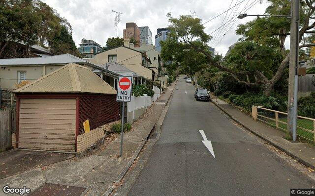 Bray Lane, North Sydney - 800m to North Sydney/Milsons Point