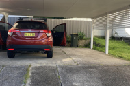 Carspace in double carport available next to bus stop that takes you to Newcastle city