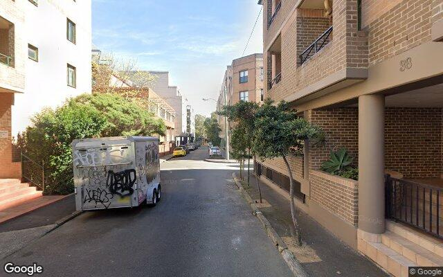 Street level parking in Chippendale