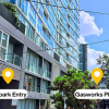 Indoor lot parking on Doggett Street in Newstead Queensland