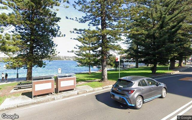 Indoor parking spot opposite Manly Wharf