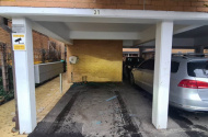 Undercover, easy acces, next to tram & bus stop