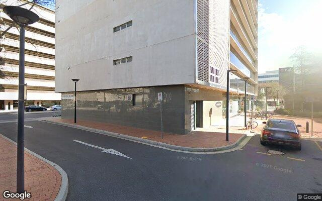 Two Security tandem car parking in Canberra CBD