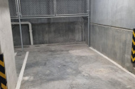 Secure parking in prestige building next to bus and tram stops.