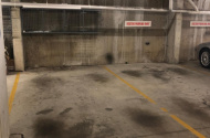 Secure underground parking space with storage