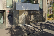 secure underground parking lot