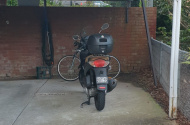 Motorcycle parking available - 5 min from station