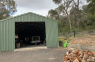 Caravan, boat or motor home storage in an industrial shed