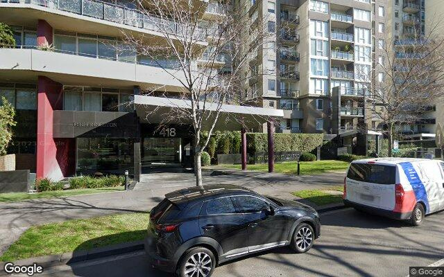 Indoor car parking lot on St Kilda Rd (opp. Toorak Rd Tram Stop)