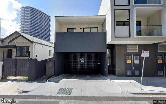 Indoor parking lot right next to tram stops!