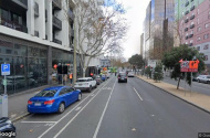 parking next to RMIT, Uni Melbourne, Queensberry tram stop-