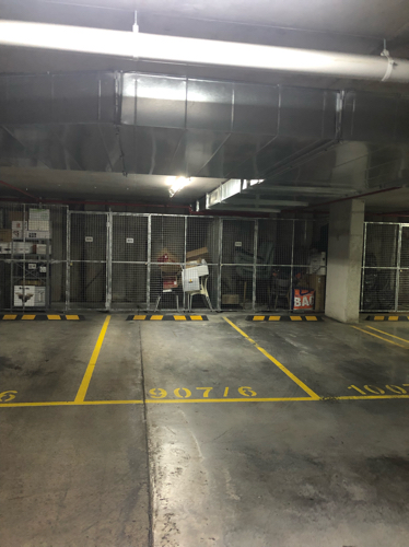 A secured and spacious parking lot at Wolli Creek.