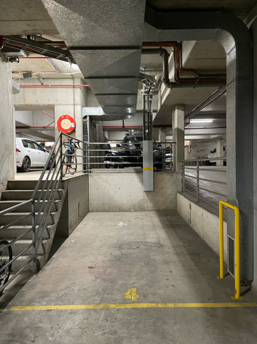 Secured underground parking next to Westfield