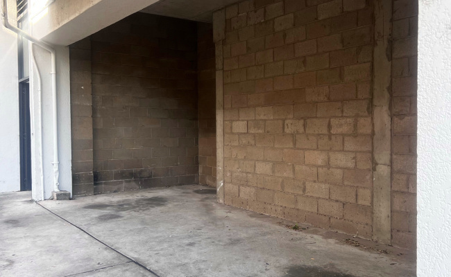 Large undercover parking space, can fit Ute or small van