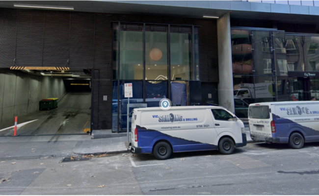 Indoor lot parking on A'Beckett Street in Melbourne Victoria Indoor lot parking on A'Beckett Street in Melbourne Victoria