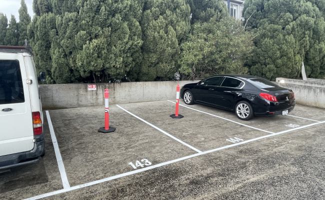 Indoor lot parking on Acland Street in St Kilda Victoria
