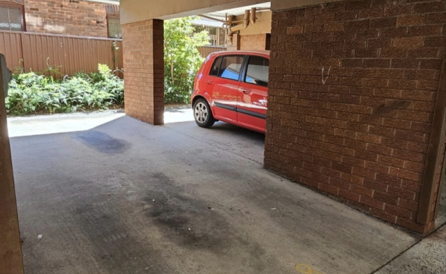Undercover carpark in Kensington near UNSW