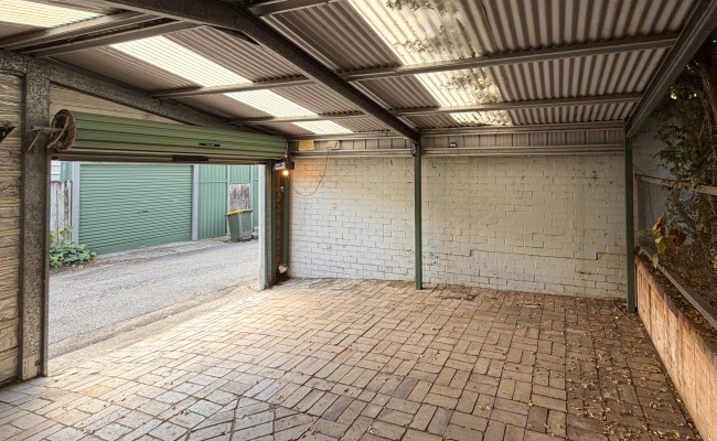 Carport parking on Albany Road in Petersham New South Wales Carport parking on Albany Road in Petersham New South Wales