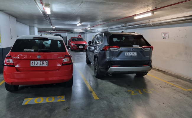 Undercover parking on George Street in Brisbane City Queensland