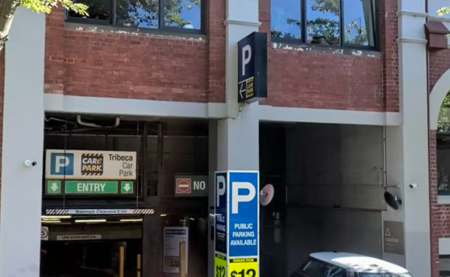 Secure underground car space in East Melbourne (Tribeca Complex). Available Now.