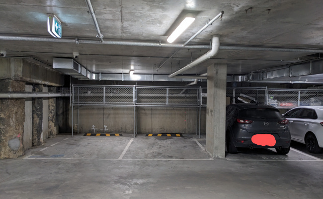 Great indoor underground secure parking lot with 24/7 CCTV and personal Locker