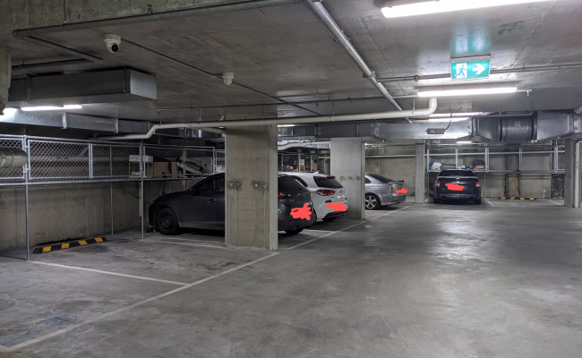 Great indoor underground secure parking lot with 24/7 CCTV and personal Locker