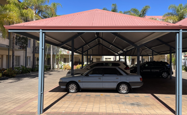Carport parking on Angas Street in Adelaide South Australia