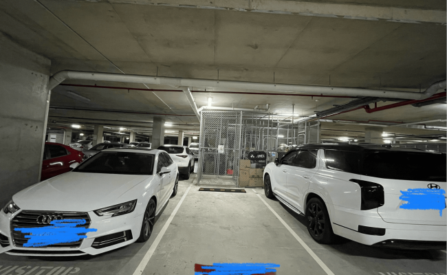 24x7 access secured safe underground parking