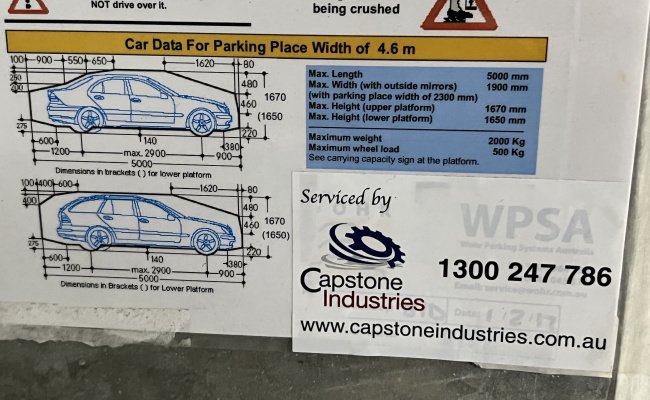 Car Stacker parking on Archibald Street in Box Hill Victoria Car Stacker parking on Archibald Street in Box Hill Victoria