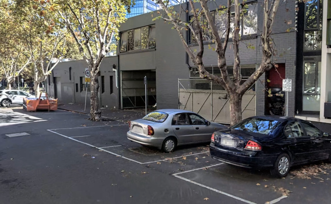 Outside parking on Arnold Street in Melbourne Victoria Outside parking on Arnold Street in Melbourne Victoria