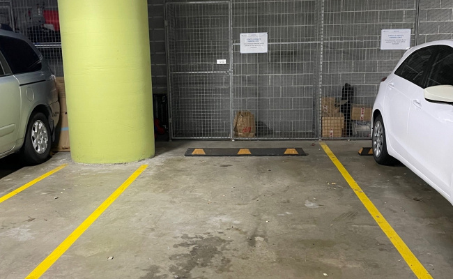Secure underground parking at Sydney Olympic Park