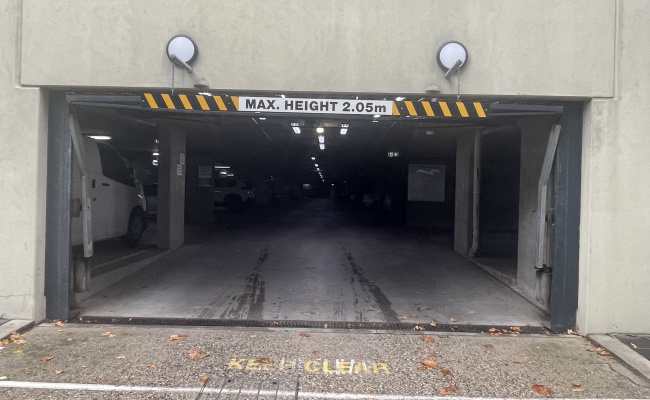 Indoor lot parking on Bank Street in South Melbourne Victoria