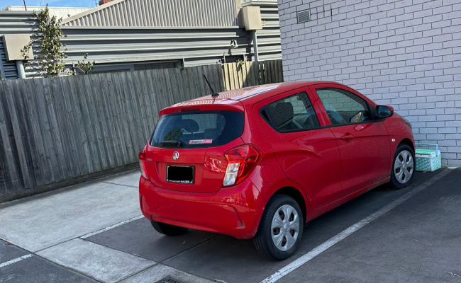 Outdoor lot parking on Barkly Street in Brunswick Victoria Outdoor lot parking on Barkly Street in Brunswick Victoria