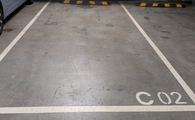 Indoor lot parking on Batman Street in West Melbourne Victoria Indoor lot parking on Batman Street in West Melbourne Victoria
