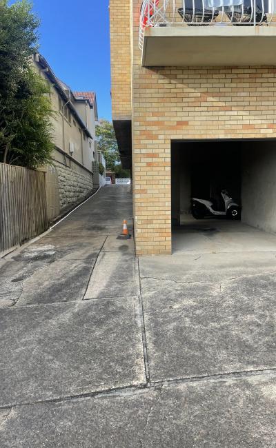 Indoor parking space in Coogee