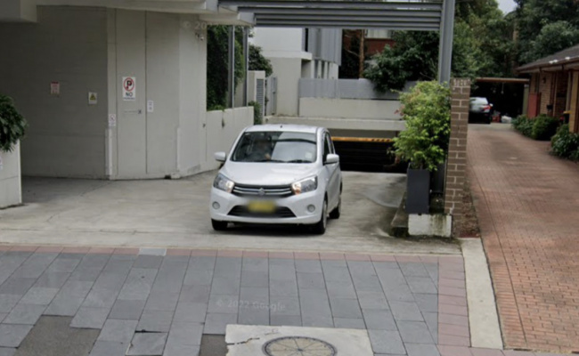 Car space in front of Top Ryde Shopping Center