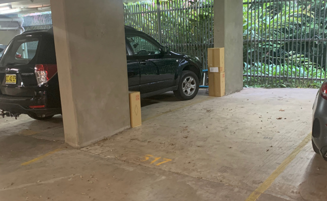 Secure underground parking close to both Redfern and Green Square station