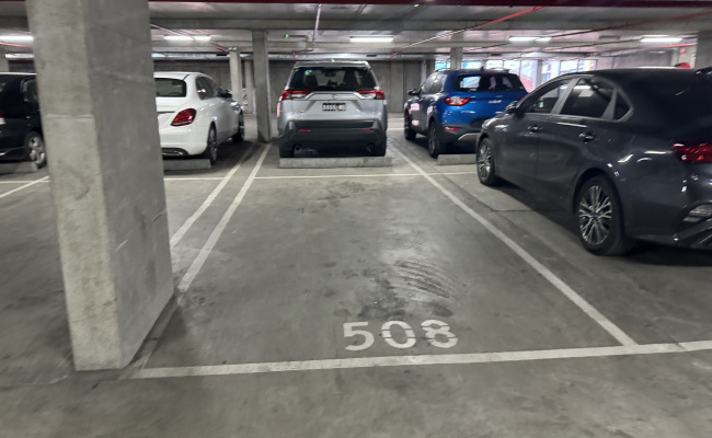 Indoor lot parking on Bourke Street in Melbourne Central Business District Victoria Indoor lot parking on Bourke Street in Melbourne Central Business District Victoria