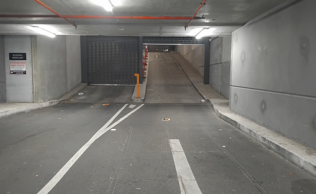 Indoor lot parking on Bourke Street in Melbourne Victoria Indoor lot parking on Bourke Street in Melbourne Victoria