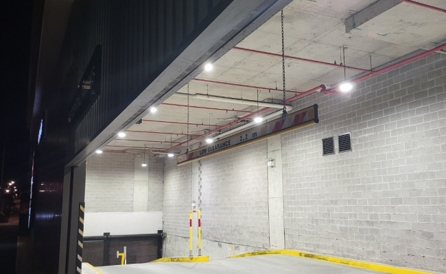 Secure indoor car park