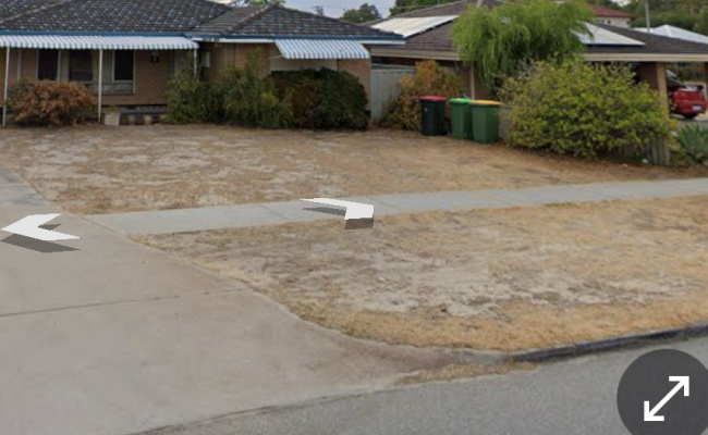 Outside parking on Byfleet Street in Morley Western Australia