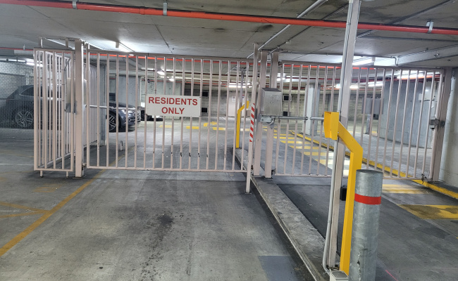 Secure 24/7 security monitored underground parking