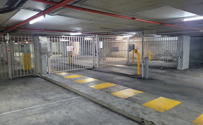 Secure 24/7 security monitored underground parking