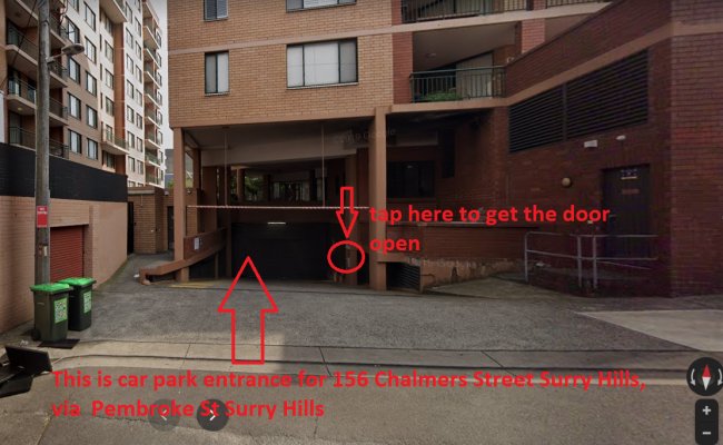 Secure Parking for Rent - Chalmer St Surry Hills, Sydney CBD