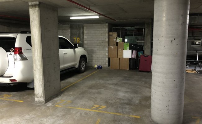Indoor car space in Surry hills next to Central station.